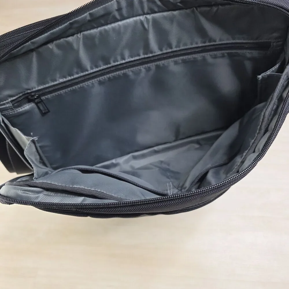 TUMI T-Tech Laptop Flap Brief‎ Messenger Bag Briefcase Crossbody 058627D Black